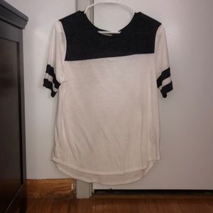 black and white t-shirt